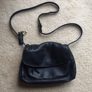 Victoria Leather Company Jerry Jr. Navy purse